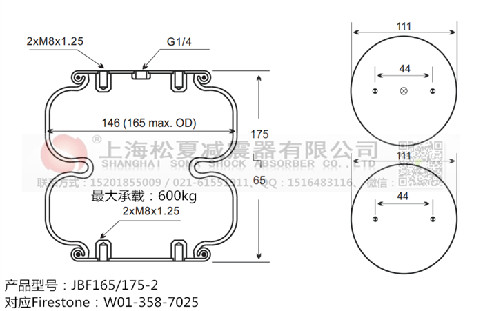 JBF165/175-2橡膠<a href='http://m.fawzimasri.com/' target='_blank'><u>空氣彈簧</u></a>